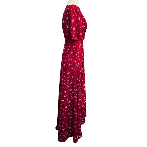 Christy Dawn Bluebell Wrap Dress – Crimson Bloom New With Tags (Size S) - Picture 5 of 8